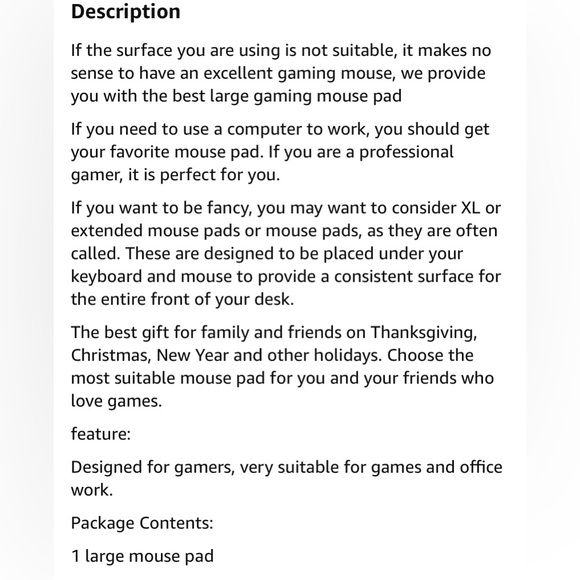 GAMING MOUSE PAD…NWT - Picture 6 of 7